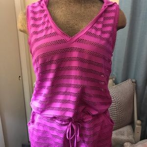 Calvin Klein Mesh Hooded Cover Up